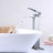 Single Handle Single Hole Bathroom Sink Faucet With Deckplate And Waterfall Spout  ( 1 Pack )-113953269