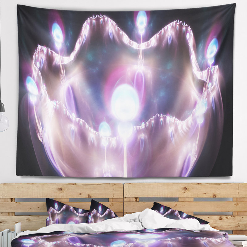Tapisserie d’illustration abstraite en 3d artful, H 78 po x l 92 po
