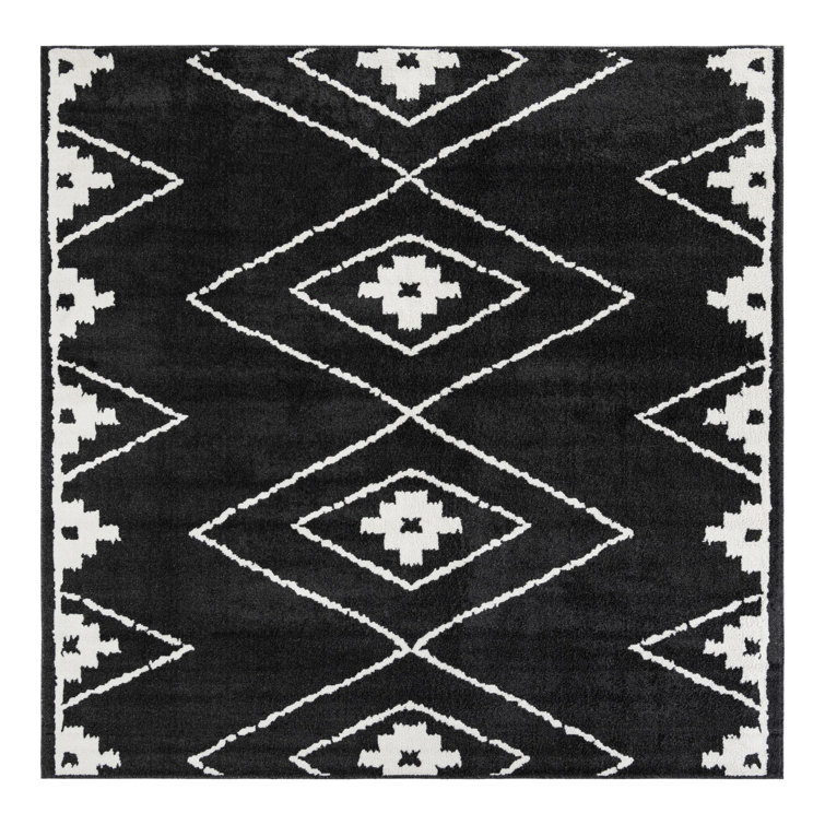 Latitude Run® Vefsna Nikolis Rug Black