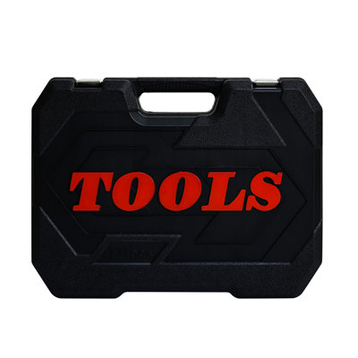 Black Socket And Ratchet Wrench Tool , 171pcs Carbon Steel Tools In Toolbox, For Car Repair, With Lock, Homeowners Toolbox Wrench, Mechanics Diy Enthusiasts, , Easy To Carry