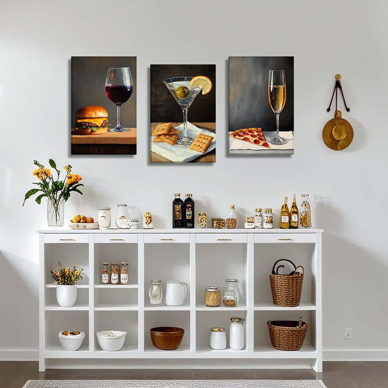 3 Piece Wrapped Canvas Print, 40 cm H x 30 cm W