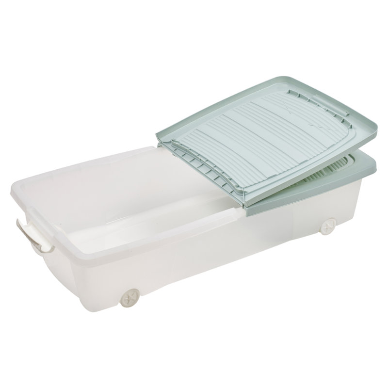 Rebrilliant Plastic Decorative Bin, Teal