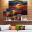 « lake on coucher de soleil », reproduction sur toile tendue-29503657