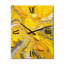 Horloge murale abstraite jaune et grise-219865843