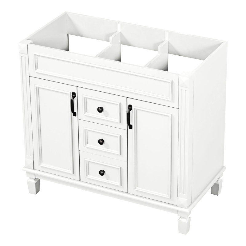 35.90'' Single Bathroom Vanity Base Only, White