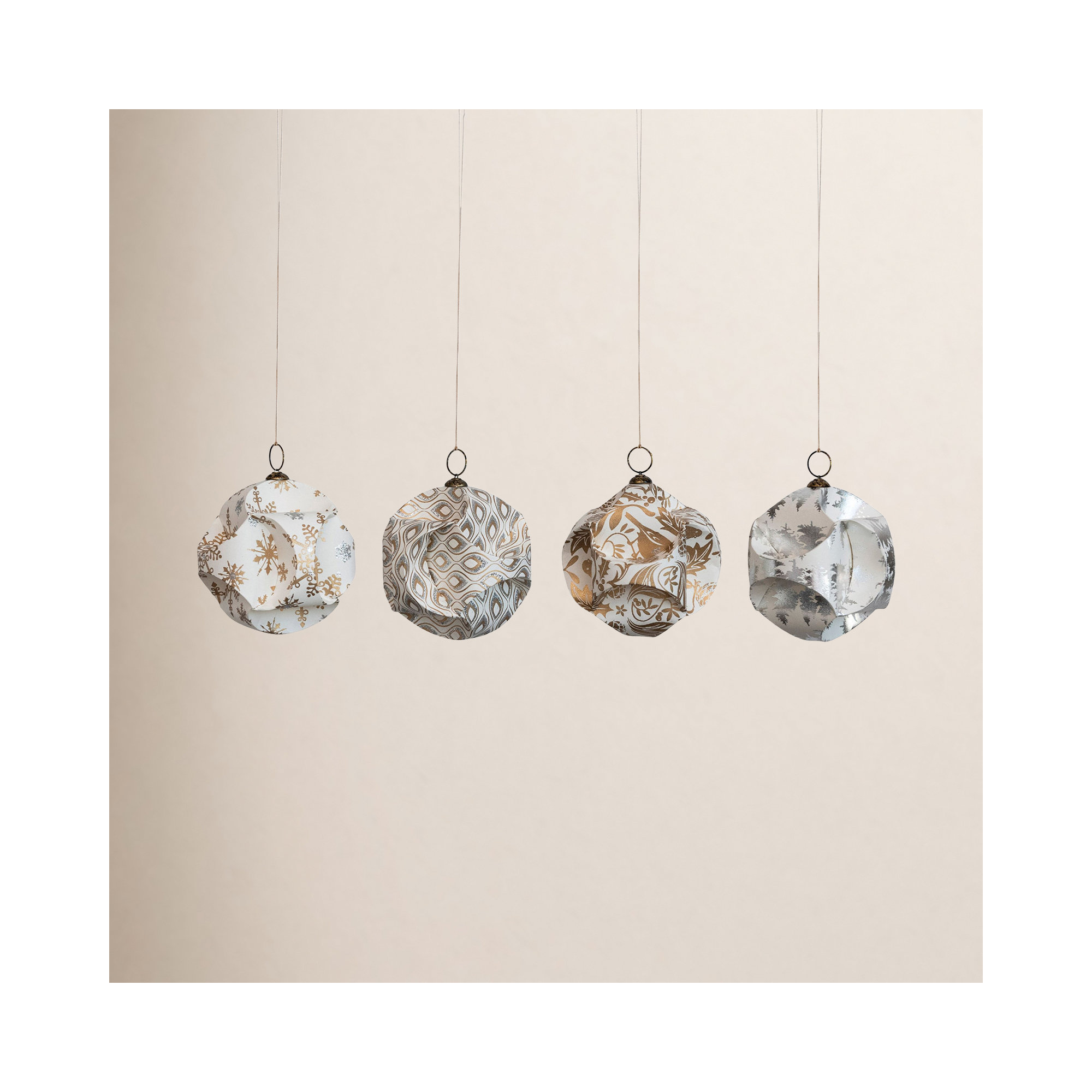 Inisha Annual Ornament Tree Topper, Gunmetal, 15" H x 13" W x 13" D