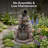 Vick Weather-Resistant Bricks and Pots Polyresin Solar Outdoor Fountain