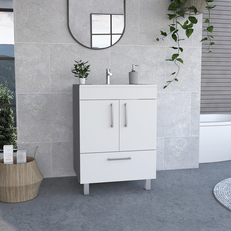 Single Bathroom Vanity Mayorca Bathroom, White