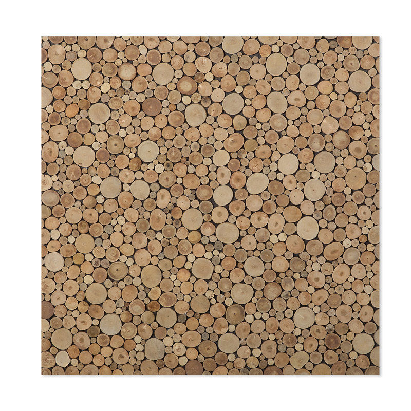 Handmade Abstract Wall Decor on Solid Wood