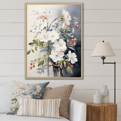 «Lyneisha Asian Art Orchids Flowers II», reproduction sur toile