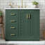 Meuble-lavabo 36 po avec structure en bois massif et 3 tiroirs