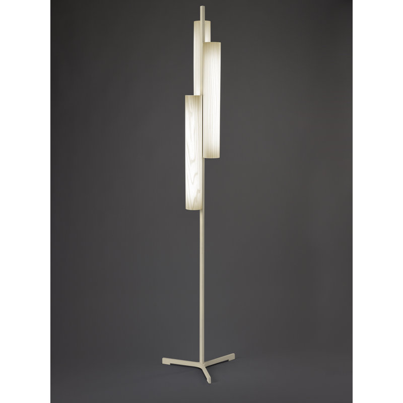 Black Note LED Floor Lamp, Ivory White, Gold