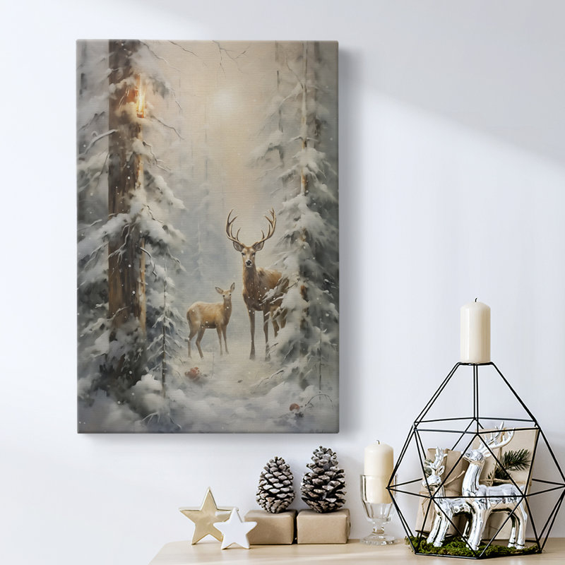 Art des Fêtes de Noël - Toile tendue avec châssis DCXCI, H 18 po x l 12 po