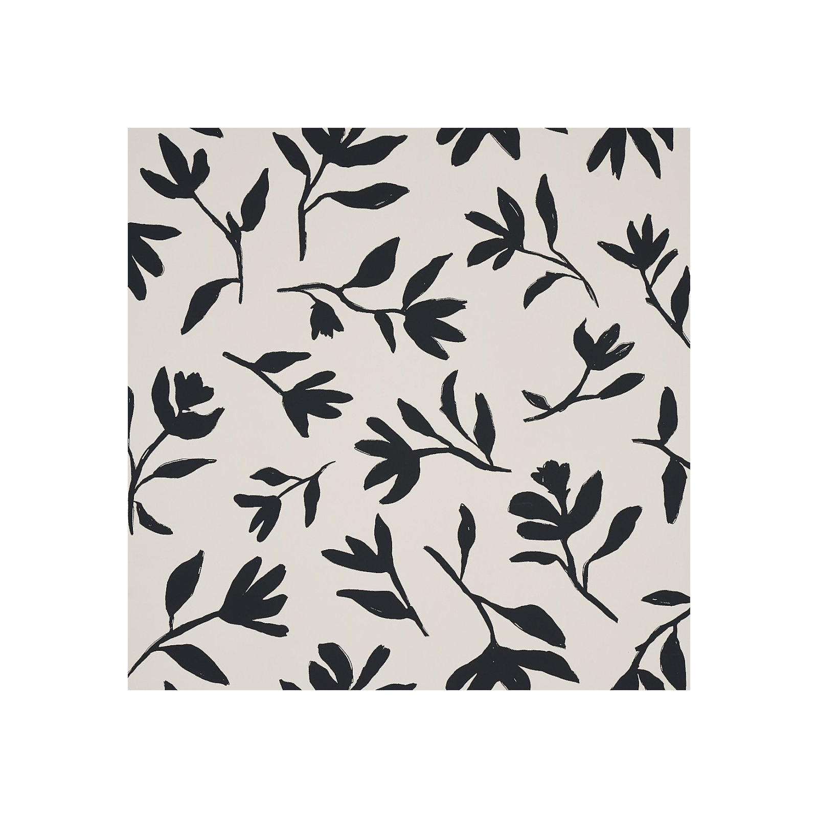 Laurel Wallpaper, Black