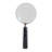 Magnifying Resin Glass Sculpture Handle For Home Decor -  Decorative Object For Office Desk, Shelf Accent, Or Living Room Decoration - 9", Black & Silver