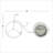 Analog Metal Mechanical Tabletop Clock in White