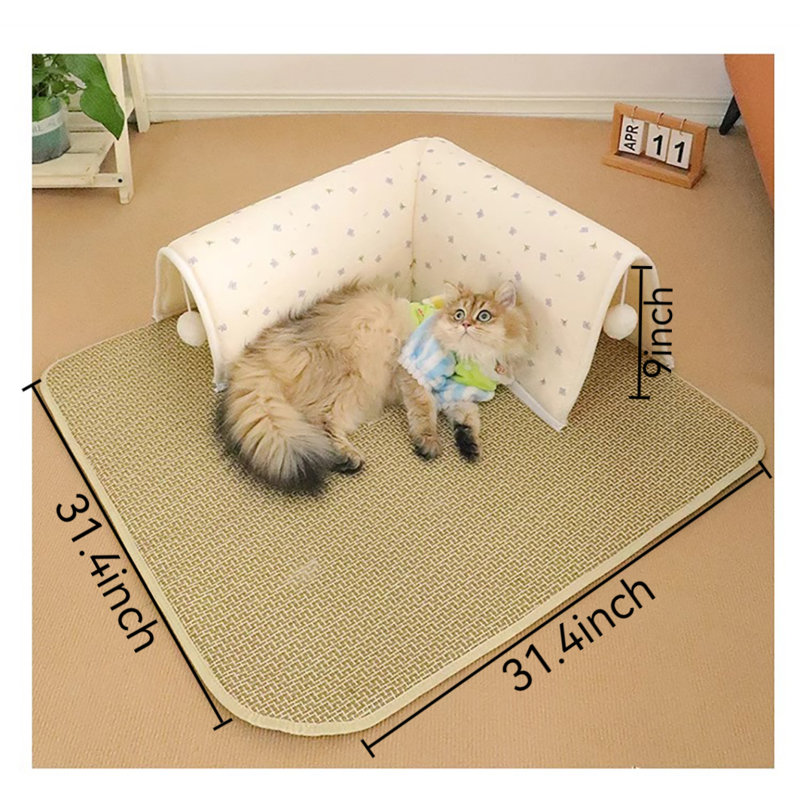 Arbre à chat H 9 po Geraine, H 9 po x l 31,40 po x L 31,40 po