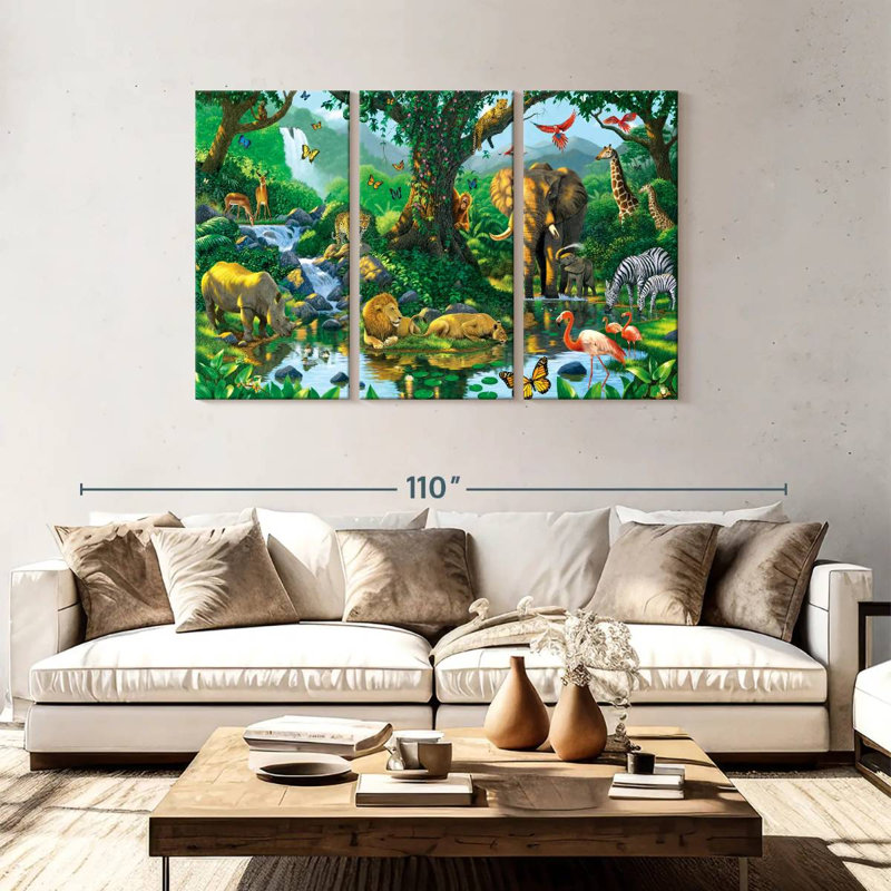 Brampt Jungle Harmony, 48" H x 74" W