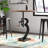 Reiber Round Solid Wood Top Metal Base Dining Table