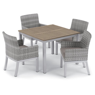 Ensemble de table de salle à manger et de fauteuils 5 pièces Travira