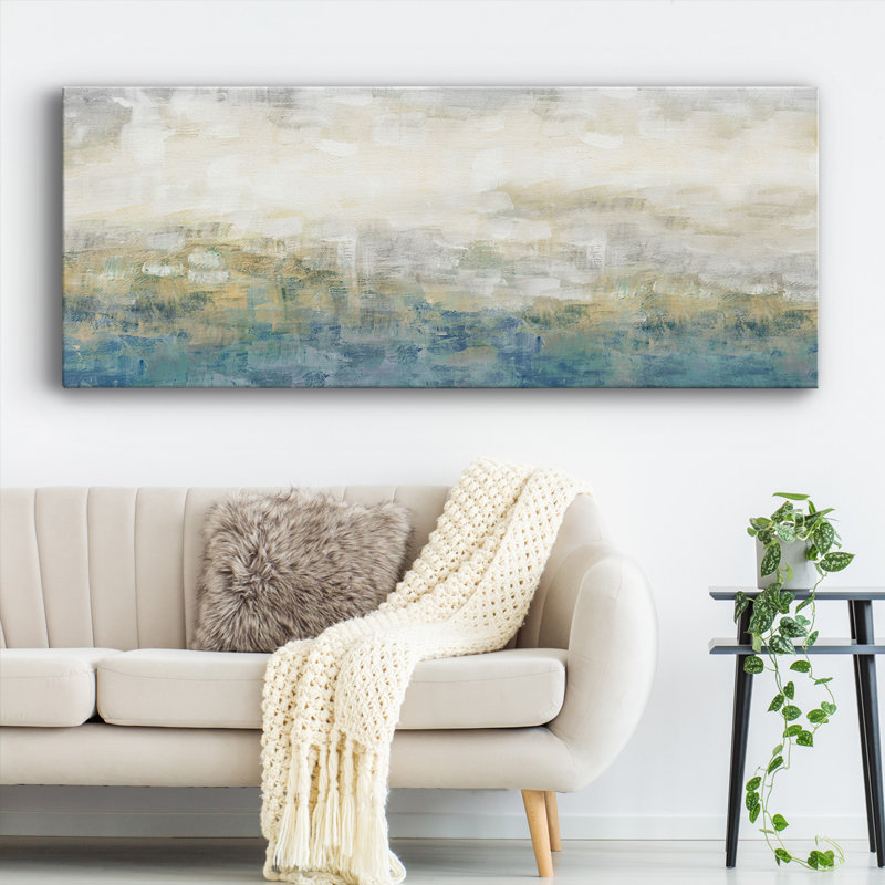 Color Block Horizon sur toile, H 12 po x l 30 po x P 1,5 po