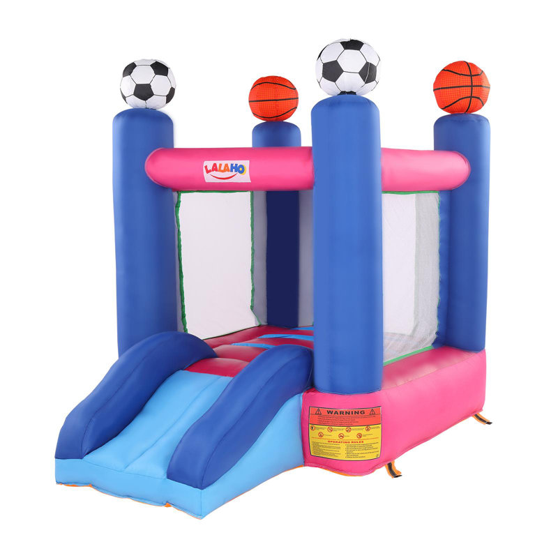 Château de saut gonflable de style basketball avec glissoire (y compris le ventilateur)