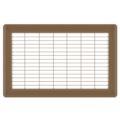 Gril de plancher brun de gros calibre