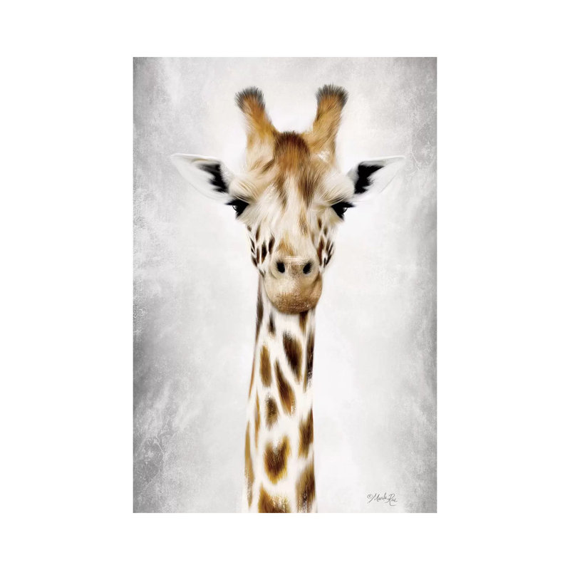 Geri The Giraffe Up Close by Marla Rae - Wrapped Canvas Gallery-Wrapped Canvas Giclée, 66.04 cm H x 45.72 cm W x 1.91 cm D