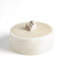 Alabaster Round Box w/Rock Finial