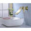 Robinet de salle de bain mural au fini doré lustré - large bec en cascade pour un style charmant et précis avec un charme précis-121617378