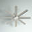 Studley 72" 8 - Blade Outdoor LED Standard Ceiling Fan in Satin Nickel with Remote Control and Light Kit Included-568176302