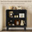 Adjustable Shelf Large-Capacity Multi-Function Storage Cabinet with Anti-Tip Design-122810574
