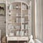 White Solid Wood+Glass Display Cases
