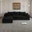 2 - Piece No Assembly Required Upholstered Sectional, Free Combination Cloud Sofa with L-Shape Chaise-313821464