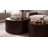 2-Piece Solid Wood Round Nesting Coffee Table Set with Fluted Drum Base-1553479872