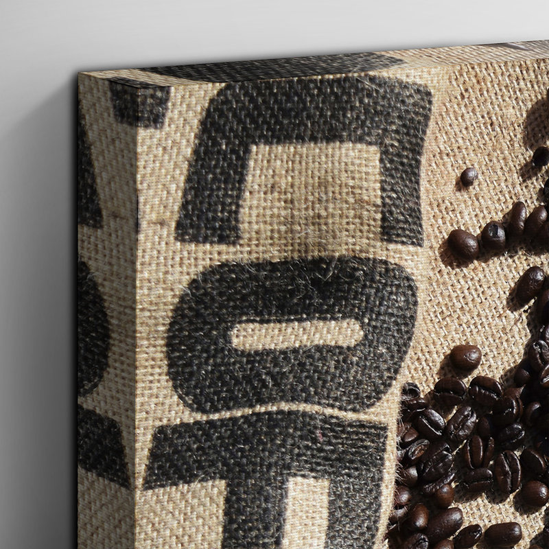 Coffee Beans Photographic - Wrapped Canvas, 40cm H x 60cm W