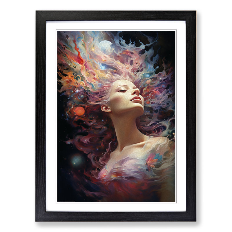 Universe Realism Art - Framed Print, Black Framed, 34cm H x 25cm W