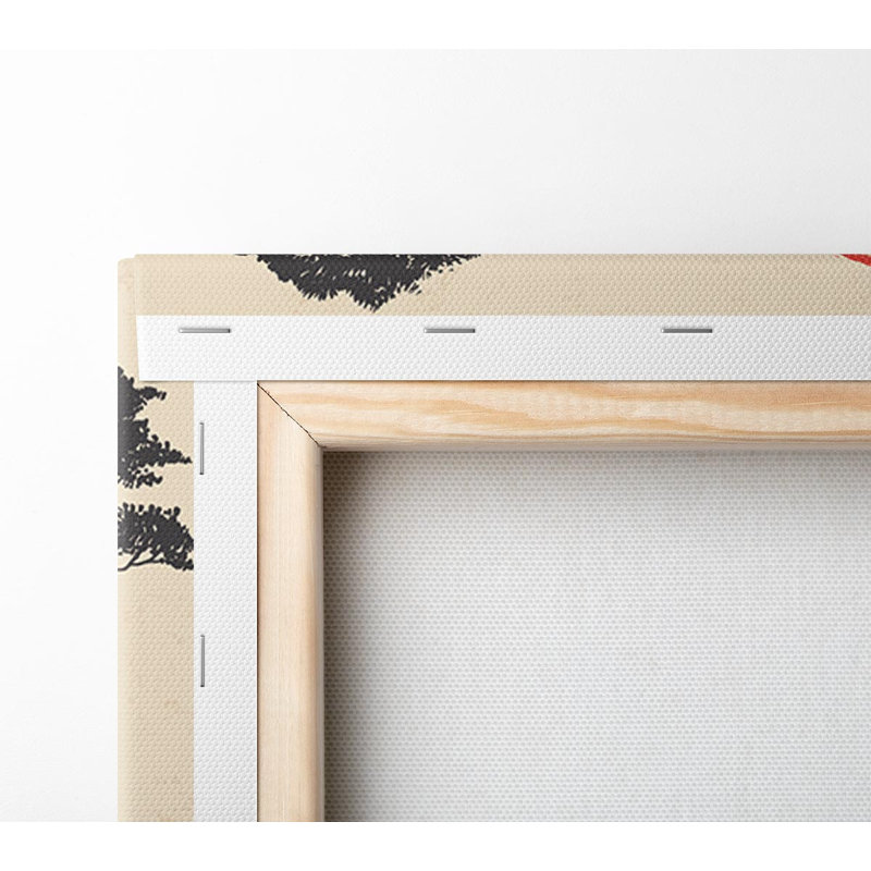 Marlow Home Co. Japanese Red Sun Buildings - Wrapped Canvas Graphic Art ...