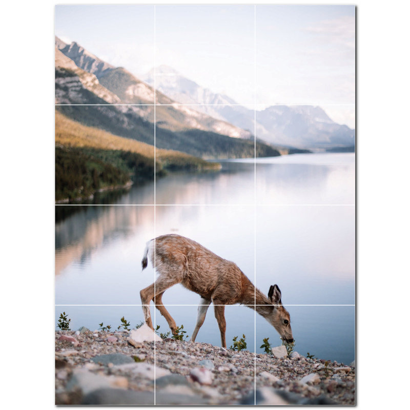 12'' x 12'' Satin Ceramic Decorative Mural