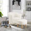 Fauteuil demi-tonneau pivotant avec repose-pieds Sharolynn-378484800