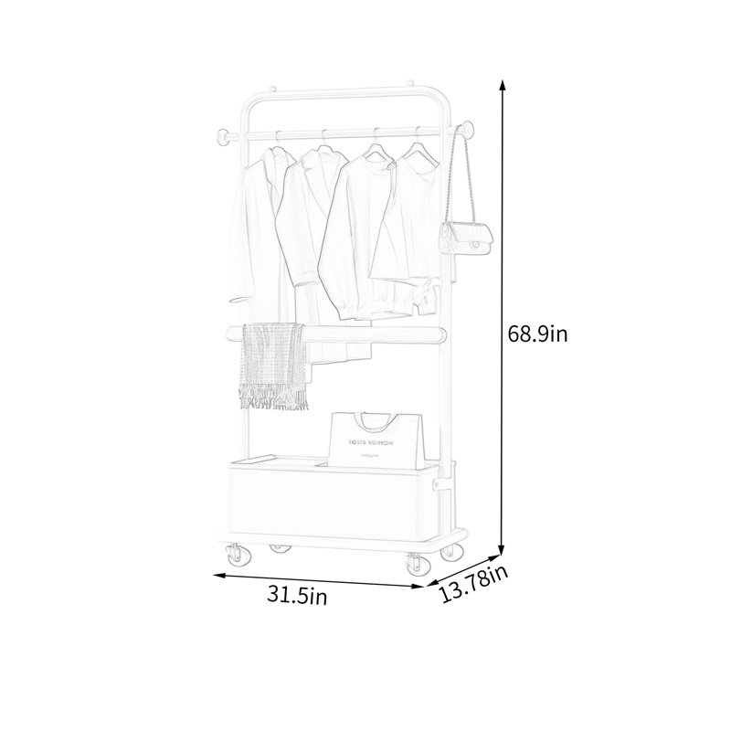 Rangement pour vestibule, Cream