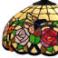 Luminaire en dôme simple 2 lumières floral tiffany colibris Lanham