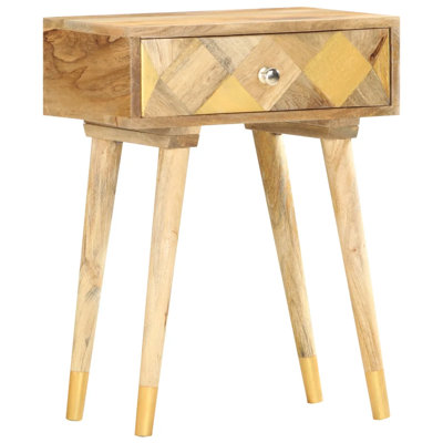Jaques 43cm W Solid Wood Bedside Table