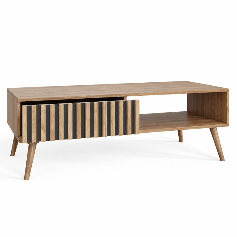 Gowans Coffee Table with Storage, Brown