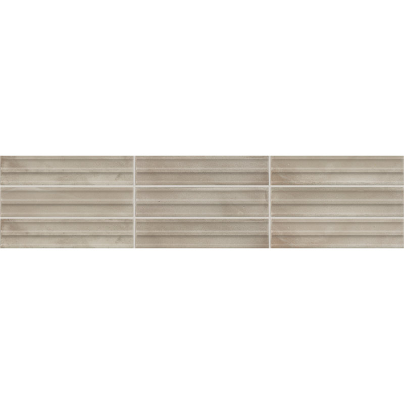 Daltile Indoterra 2 x 9 Glazed Porcelain Fluted Tile (36 PCS Per Carton) (5.72 SQFT Per Carton), Riverbed