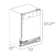 ZLINE Tallac Series 3rd Rack in Custom Panel Ready 24" 51 dBA Built-In Button Control Dishwasher with Stainless Steel Tub