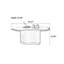 Table basse en bois avec pierre micro-cristalline