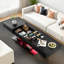 Table basse extensible avec plusieurs compartiments de rangement, bande à DEL de 16 couleurs et base robuste-506863200