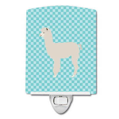 Alpaca Check Ceramic Night Light