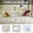 Round Dining Table with Metal Base